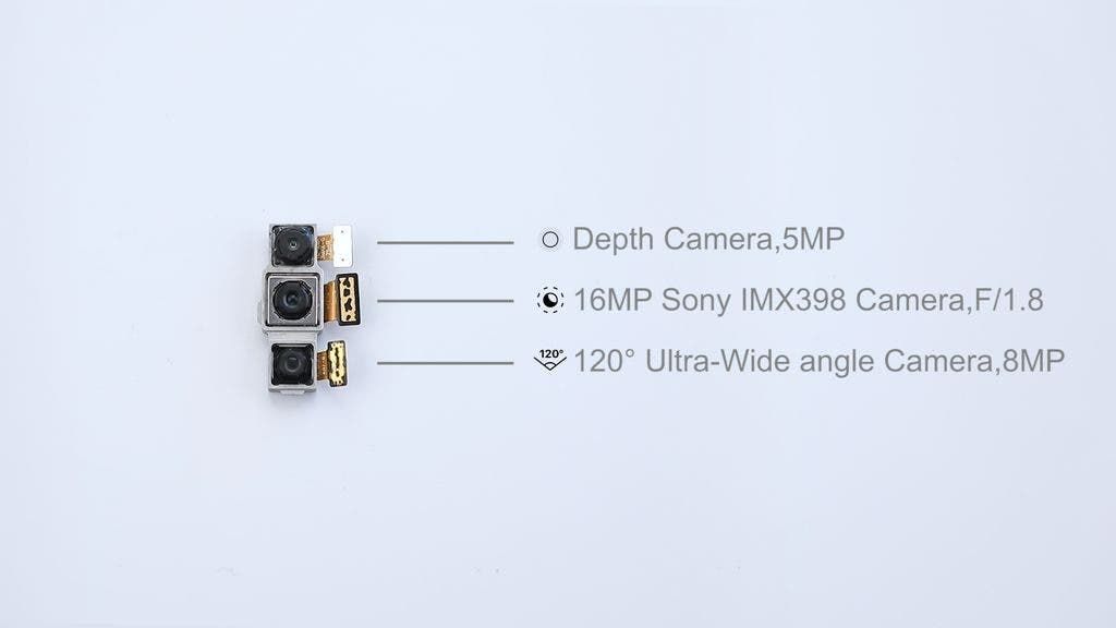UMIDIGI A5 Pro teardown video - triple camera and walnut killer revealed