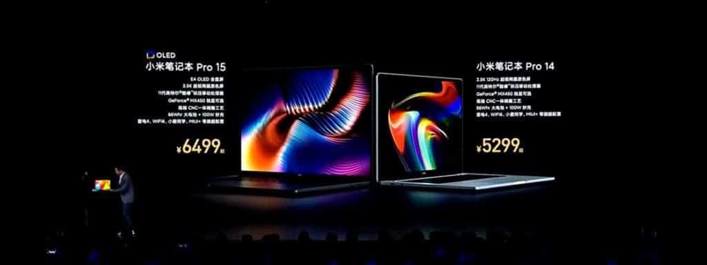 Mi Laptop Pro 15 goes official with E4 OLED display, Pro 14 comes with 120Hz LCD