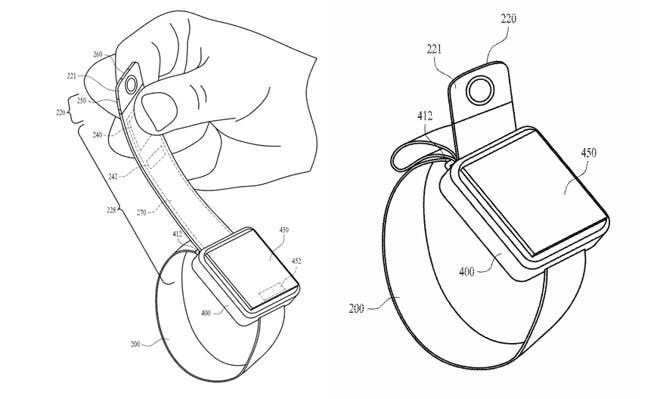 Apple Watch: a new patent for a band strap with adjustable camera