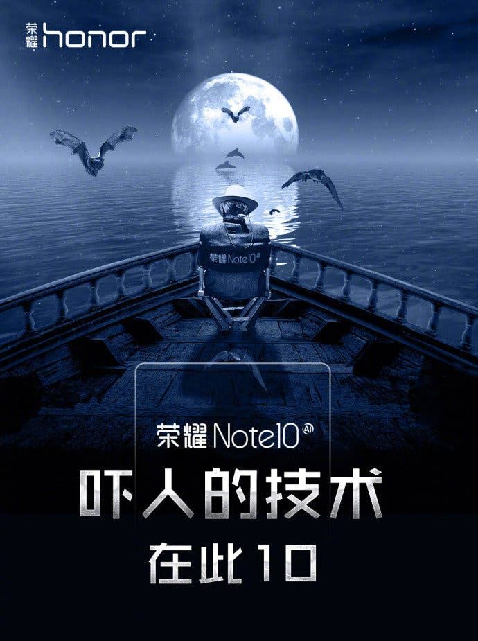 Honor Note 10 Spotted in Photo, Showcasing Its Frontal Look