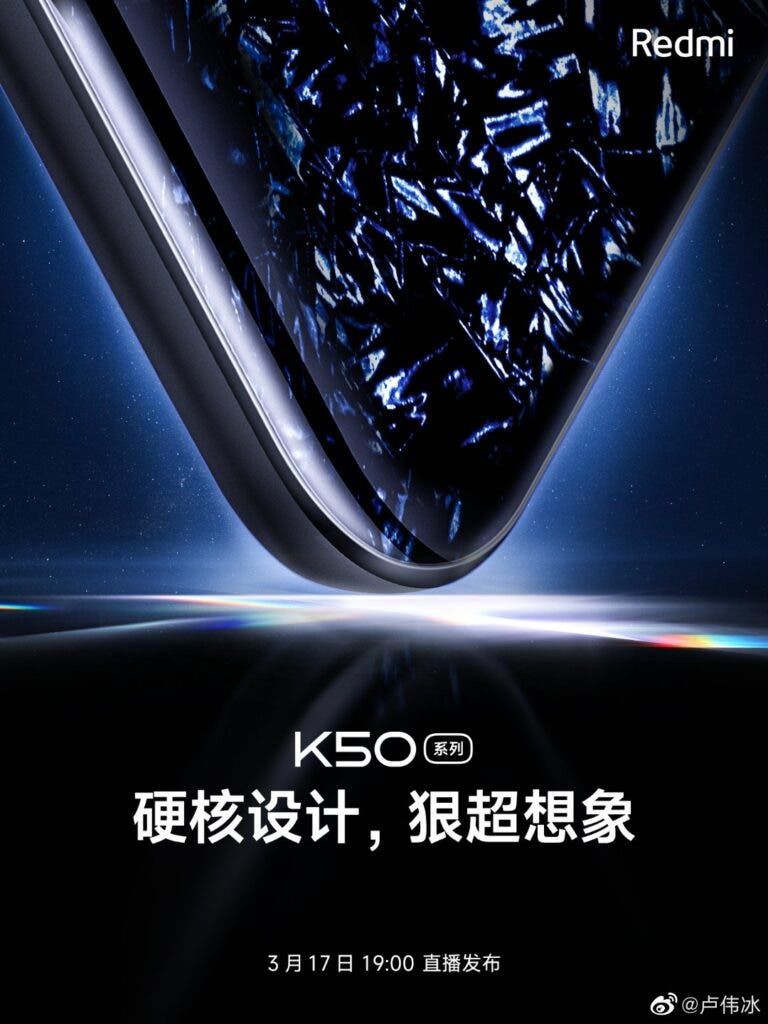Redmi K50 series teaser reveals its industrial, stunning & beautiful design