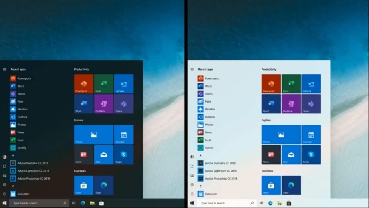 Windows 10: Microsoft reveals the new interface of its Start menu