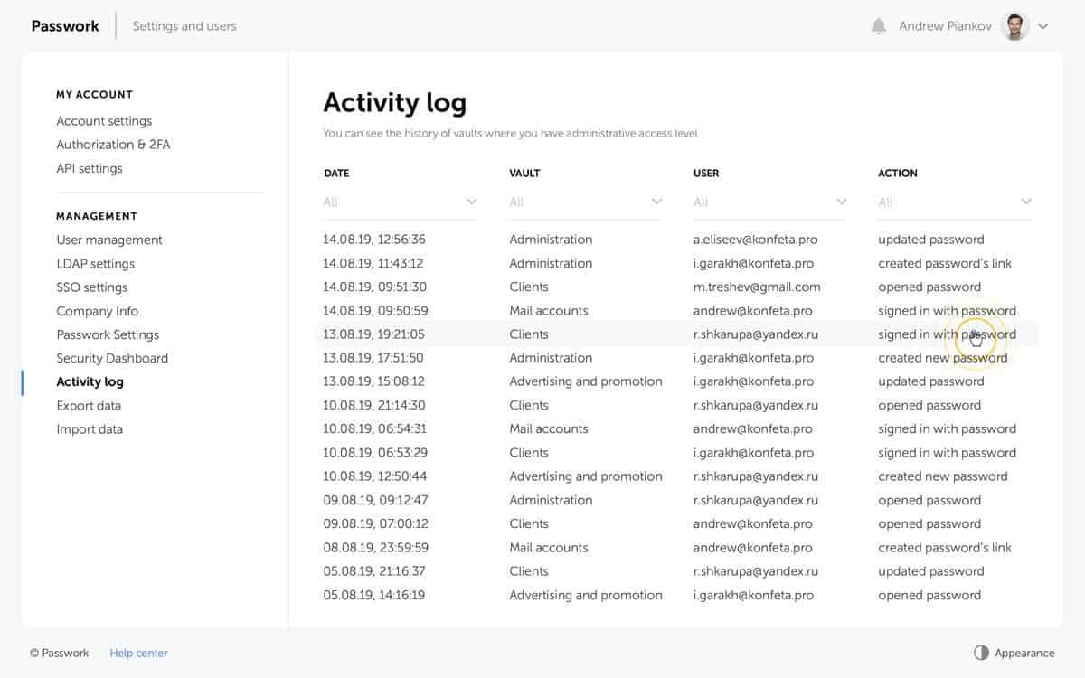 Passwork review: one of the best password managers for business