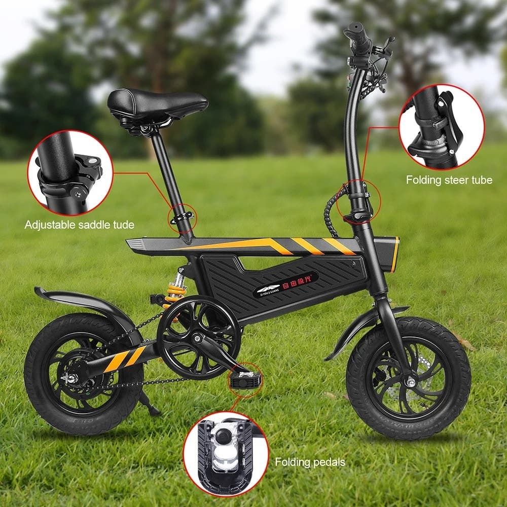 Flash sales featuting Ziyoujiguang T18 folding electric bike on Tomtop