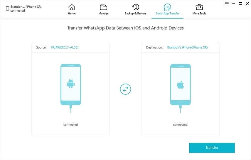 How to transfer WhatsApp from Android to iPhone