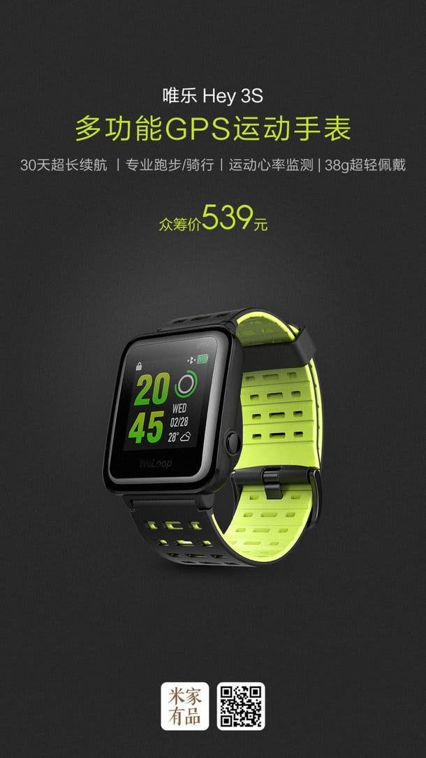 Xiaomi releases WeLoop Hey S3, Their Very Own Apple Watch Clone