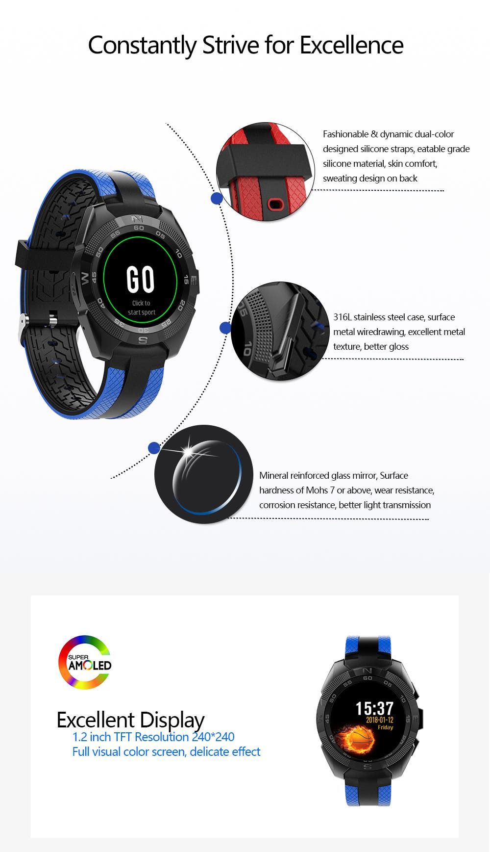 Microwear L3 Smart Watch Officially Launched