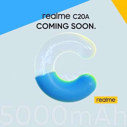 Realme C20A With 5000mAh Battery Coming On May 13