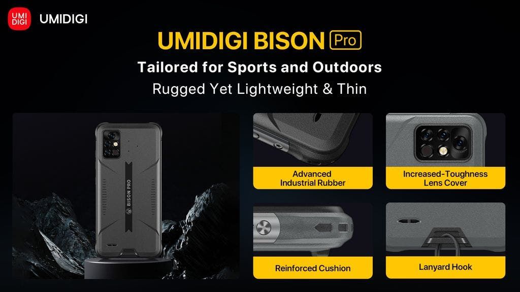 Rugged camera phone UMIDIGI BISON Pro goes official