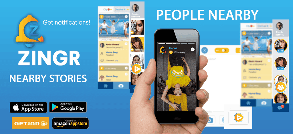 ZINGR is working on stories nearby as Snapchat or Instagram alternative