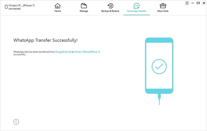 How to transfer WhatsApp from Android to iPhone