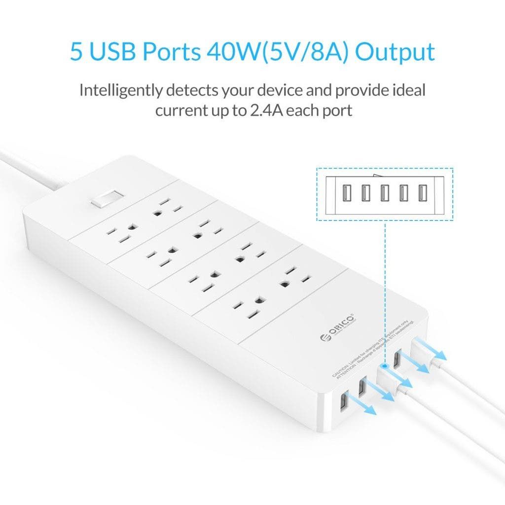 ORICO surge protector power strip on sale cheaper with our coupon