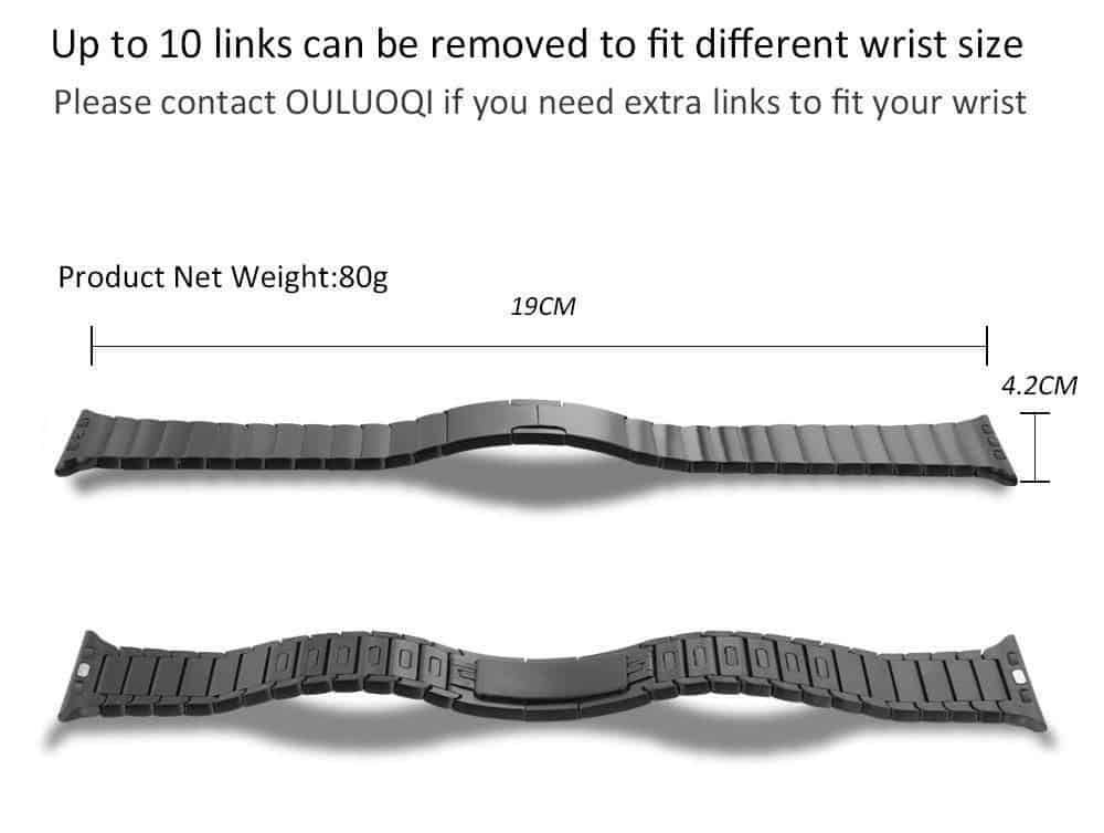 OULUOQI Apple Watch link bracelet on sale