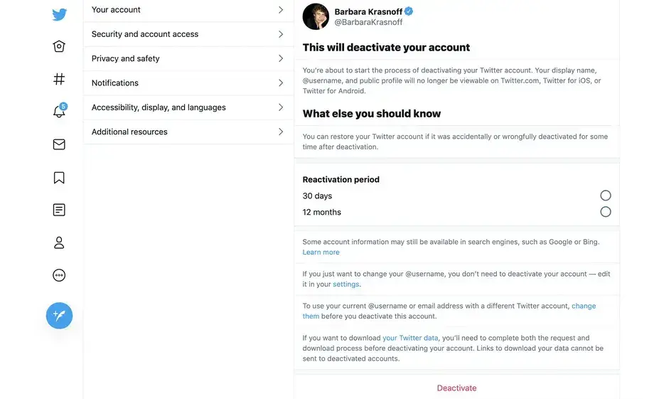 How To Deactivate Your Twitter Account?