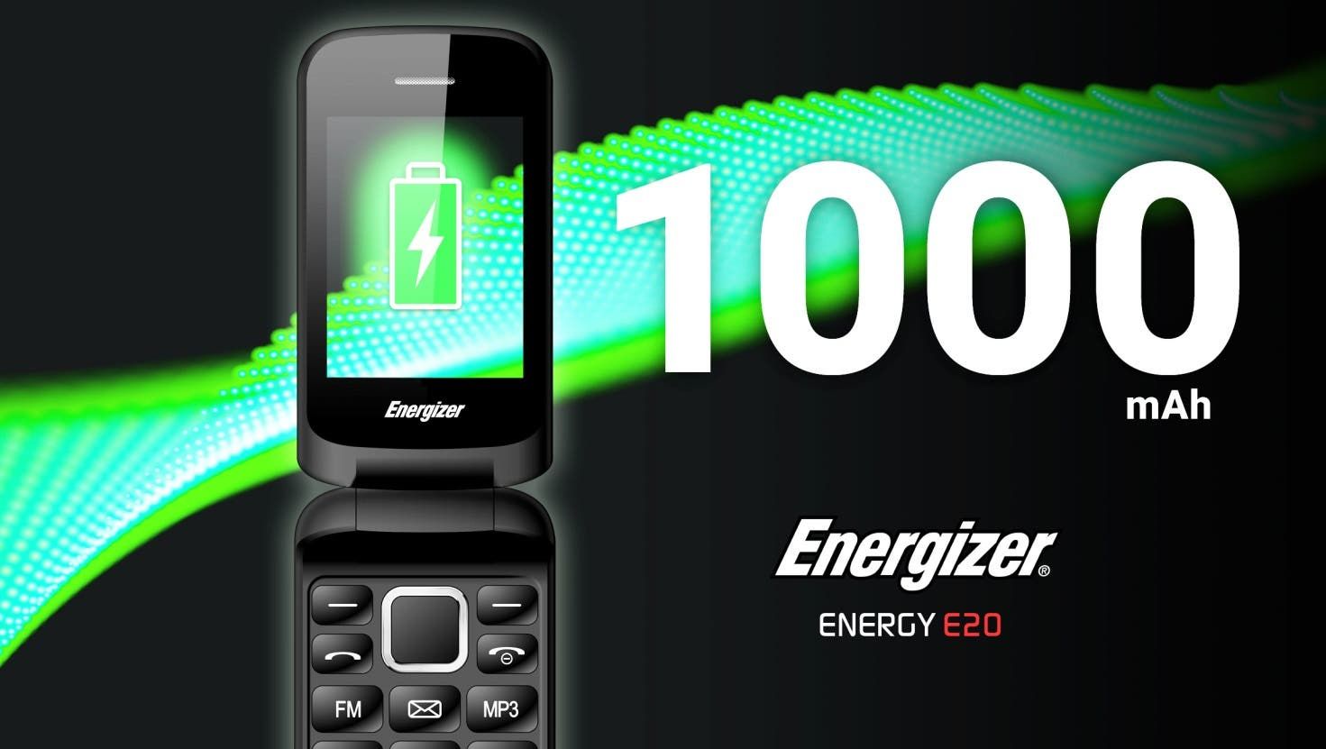 Energizer® ENERGY E20 - The Ergonomic & Easy To Use Flip Phone