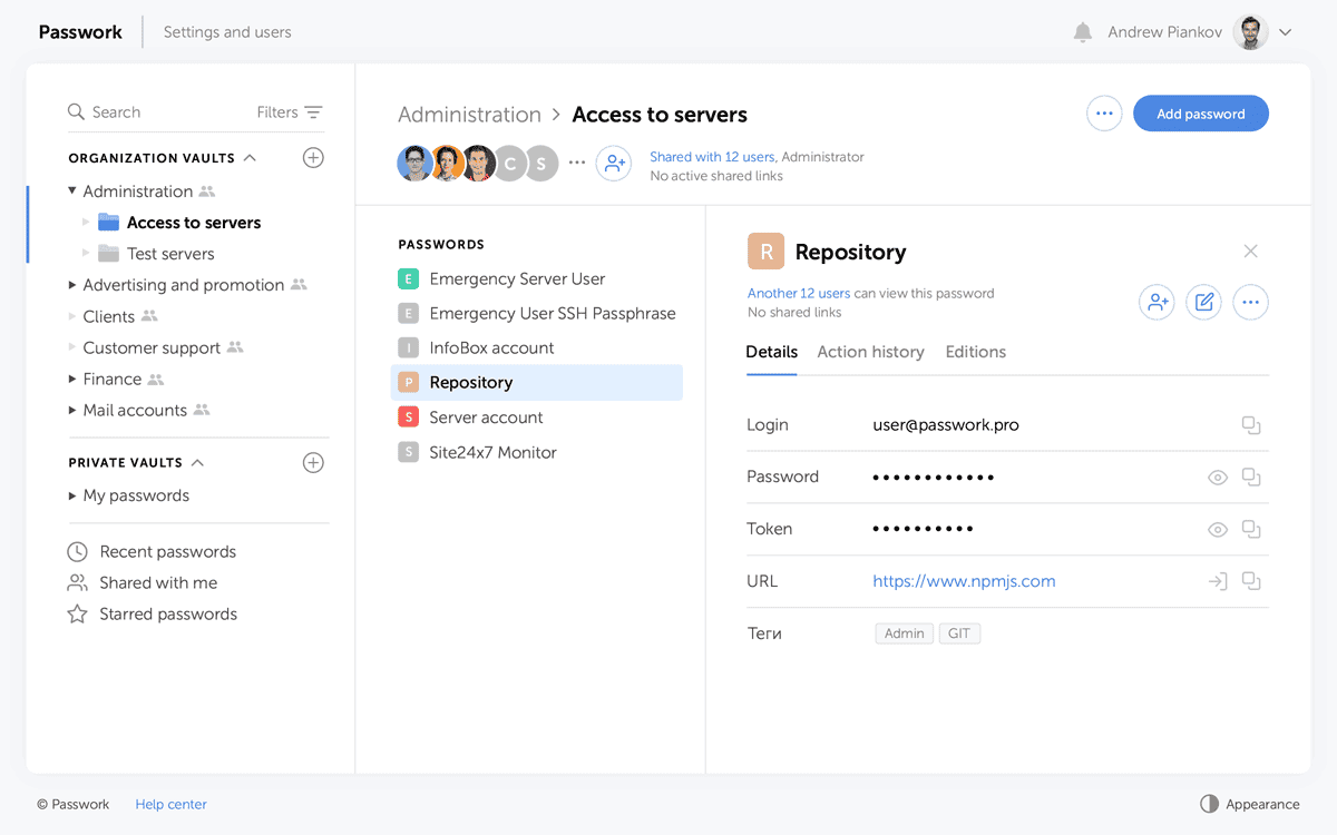 Passwork review: one of the best password managers for business