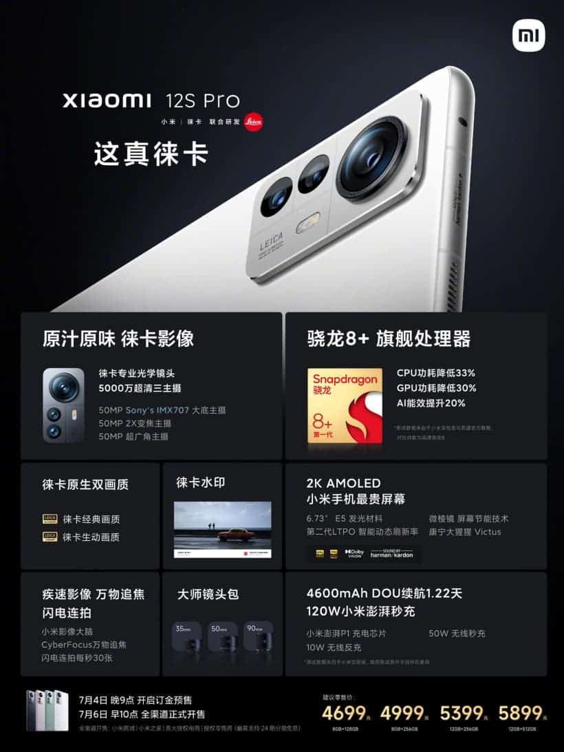 Xiaomi Mi 12S / Pro Make Furror In Android Camp