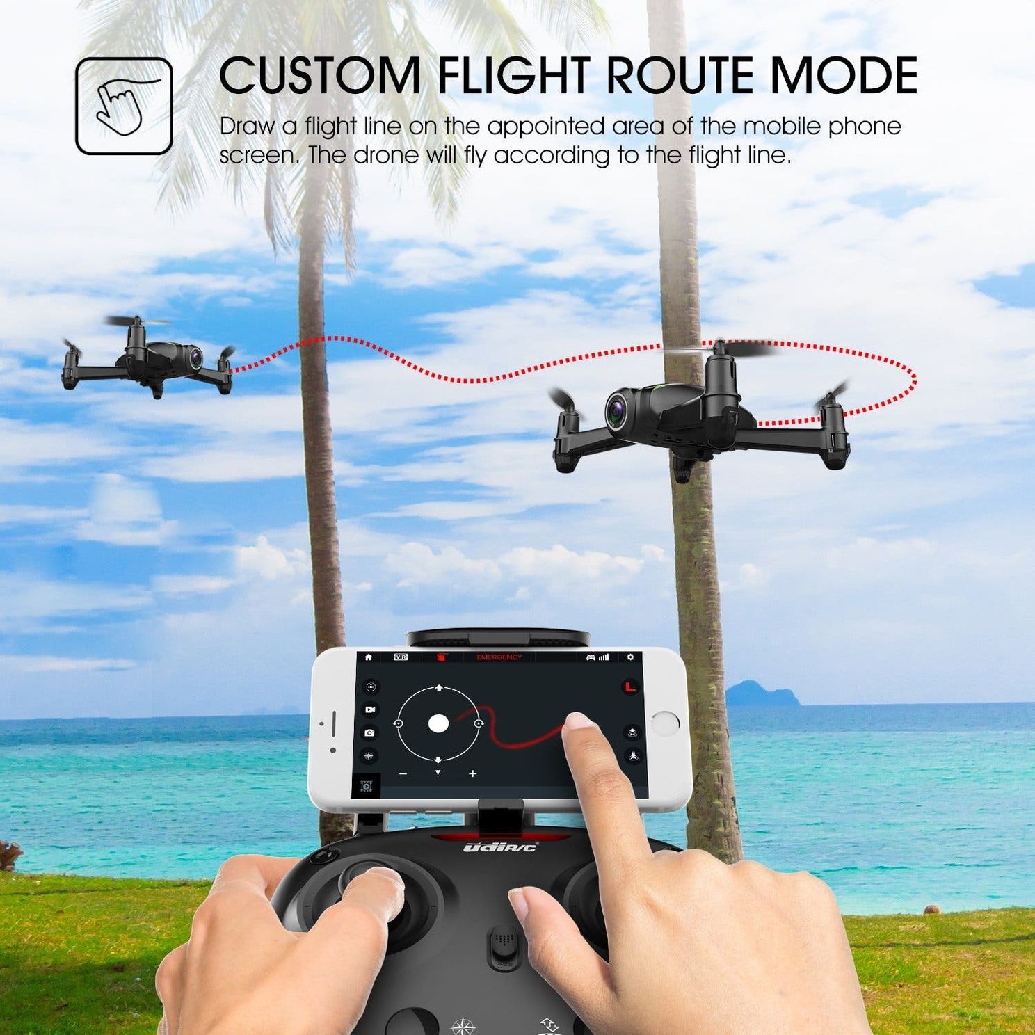 DROCON U31W Navigator FPV Drone at $79.90 on Amazon