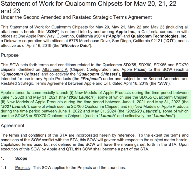 Apple to purchase Qualcomm's 5G baseband in the next four years: Snapdragon X55 takes the lead