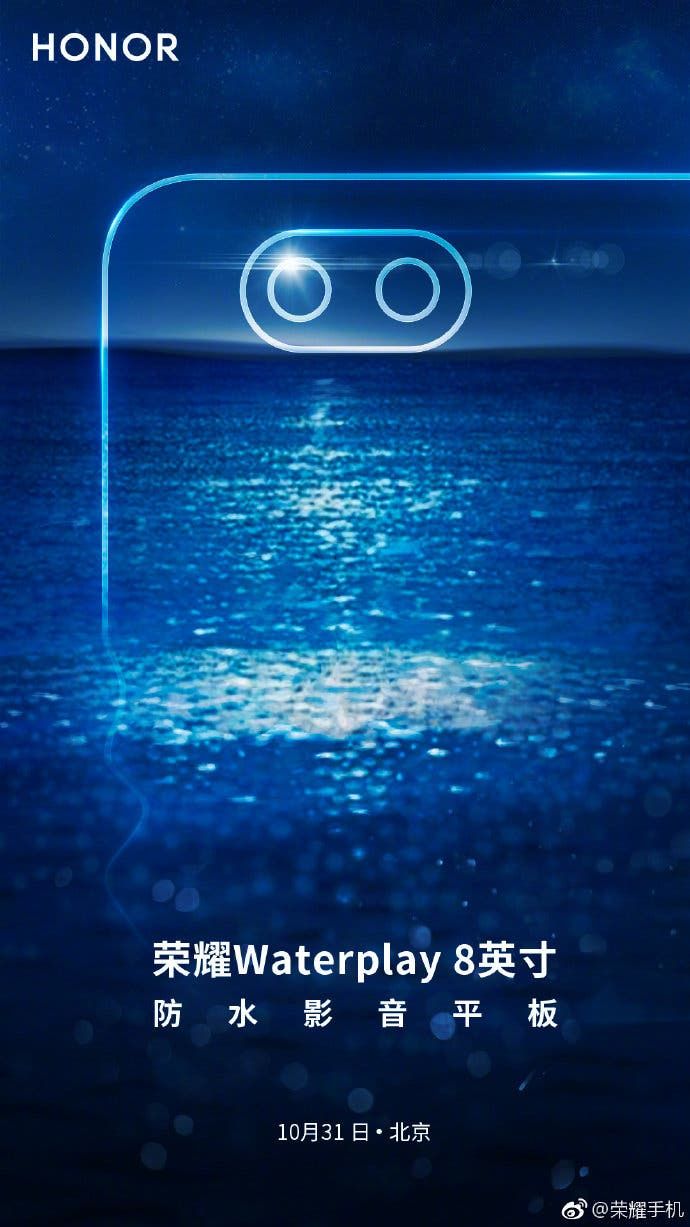 Honor Waterplay 8 Waterproof Tablet Coming on October 31