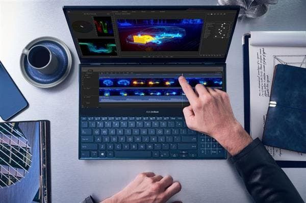 ASUS ZenBook Pro Duo with a dual 4K screen and core i9 SoC released