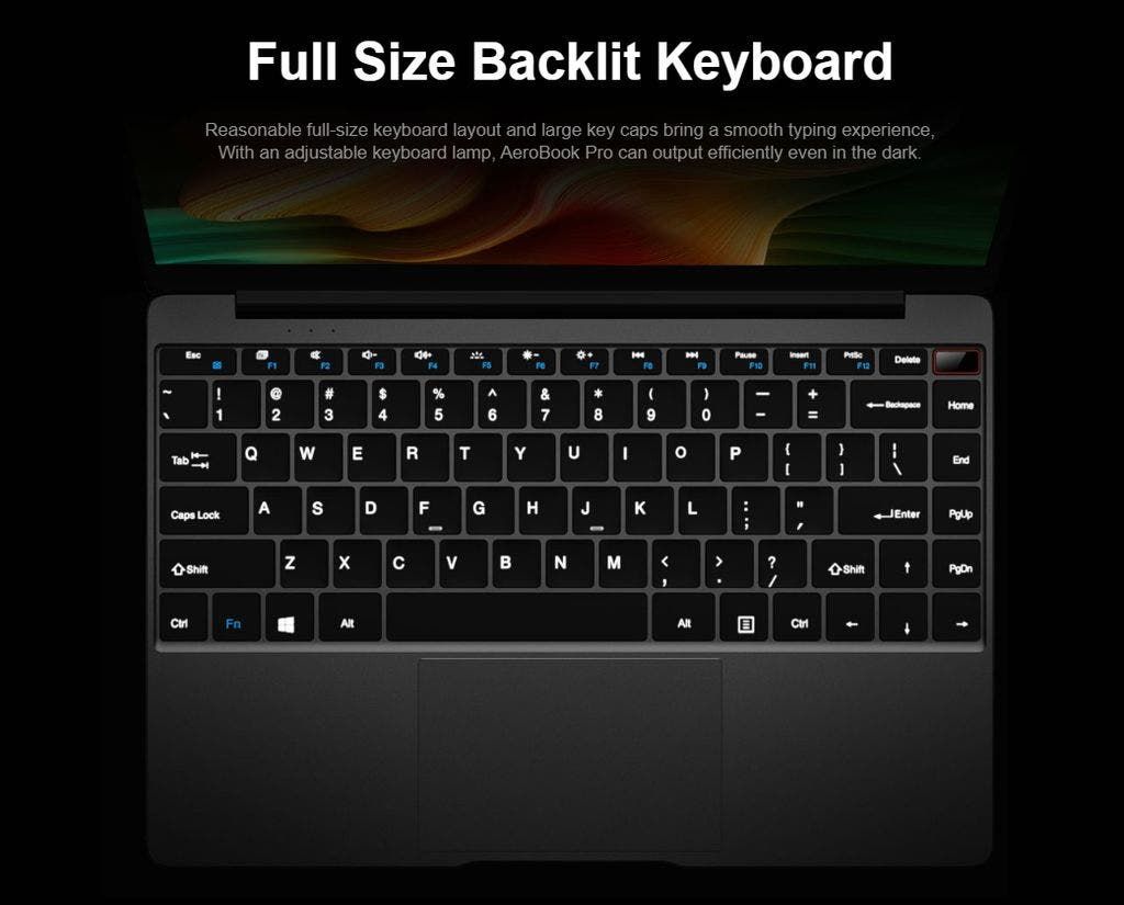 CHUWI AeroBook Pro - powerful metal laptop for just $449