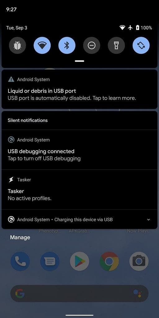 Android 10 Will Warn Users When USB Port Is Overheated Or Wet