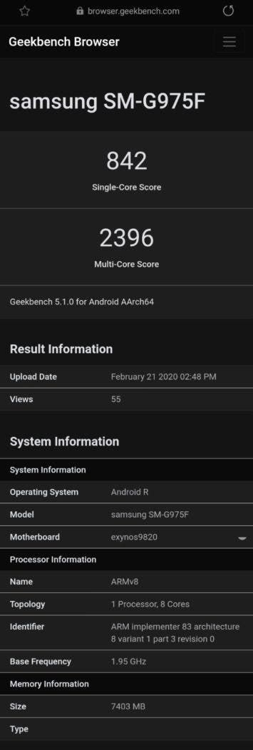 Samsung is already testing the Android 11 update on the Galaxy S10+
