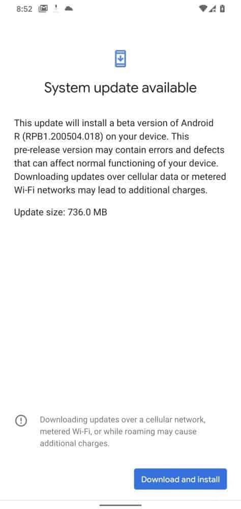 Google finally releases Android 11 Beta 1