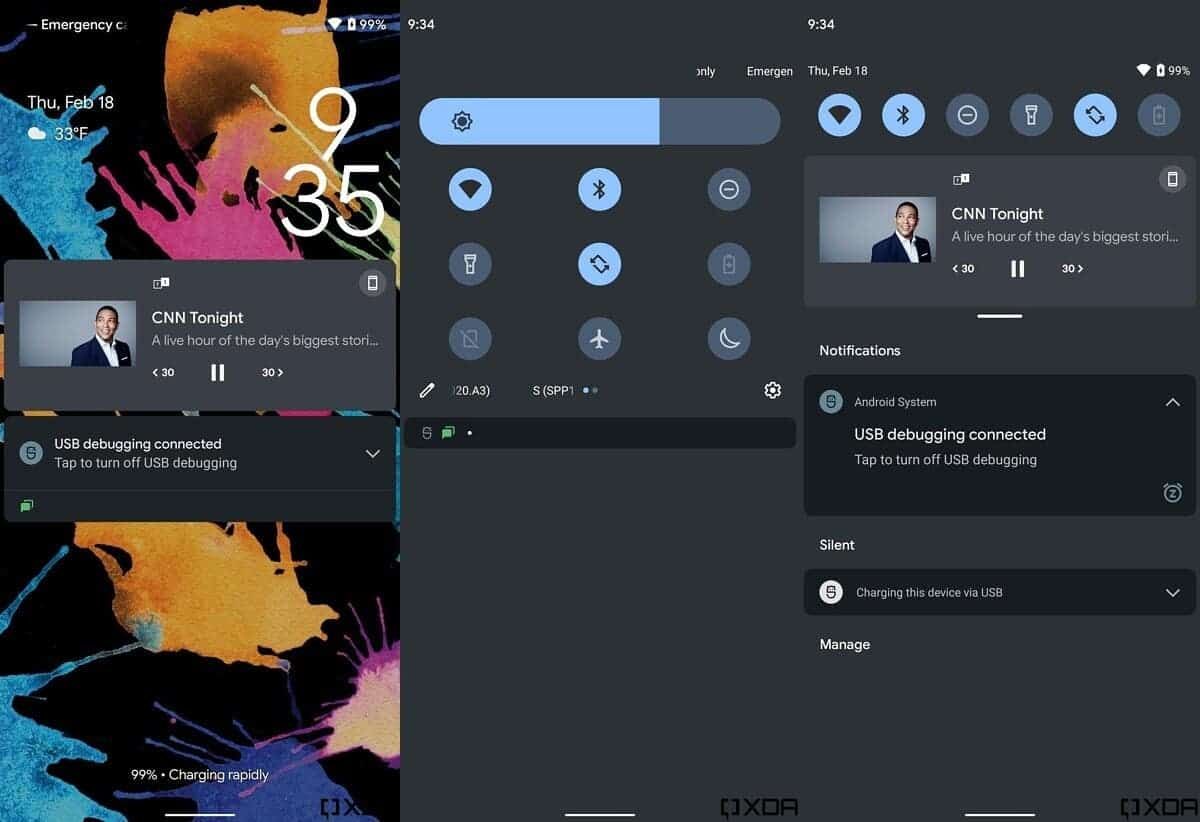 Android 12's user interface appears to be very different from Android 11