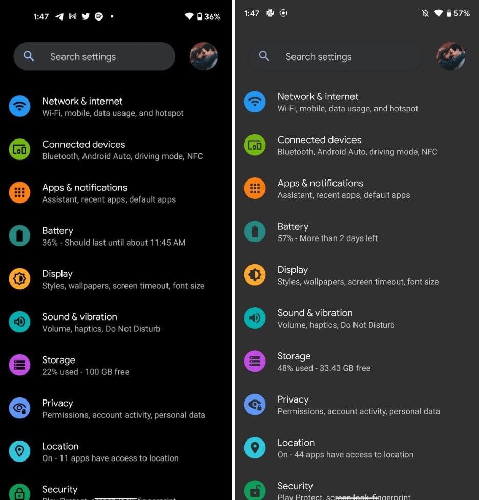 Top 10 features of the Android 12 DP2 system