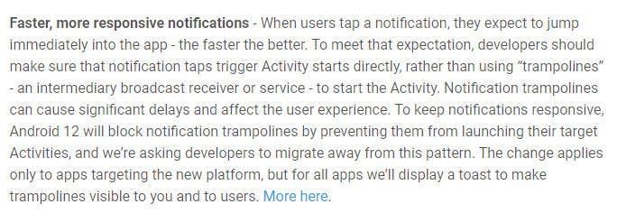Android 12 will get rid of the annoying notification feature