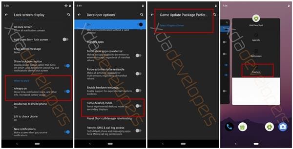 Android Q beta appears online with a large number of new developer features