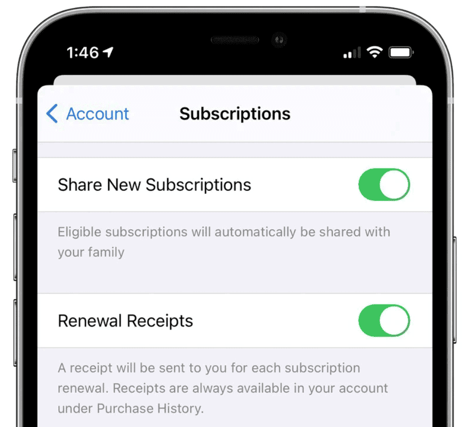 Apple App Store now supports automatic subscription sharing with family