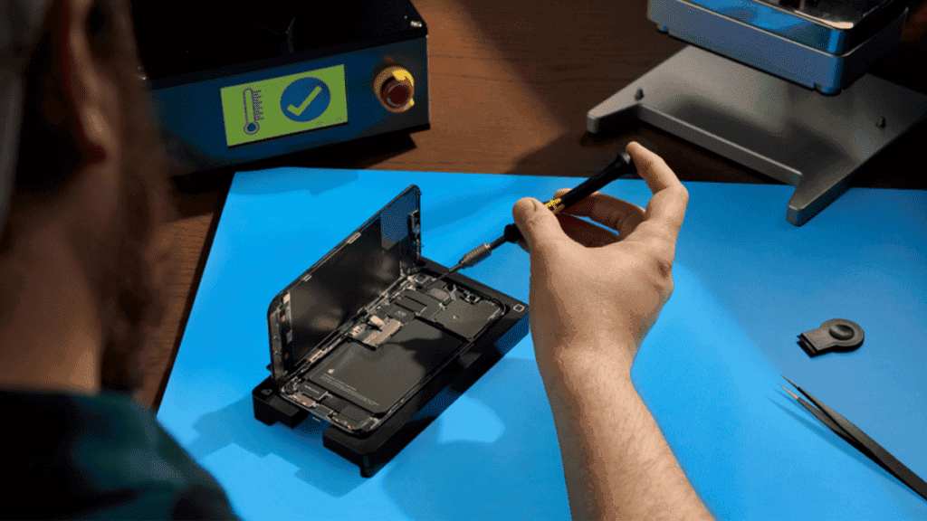 Apple self-service repair tool rental kit exposure: weighs 36 kg