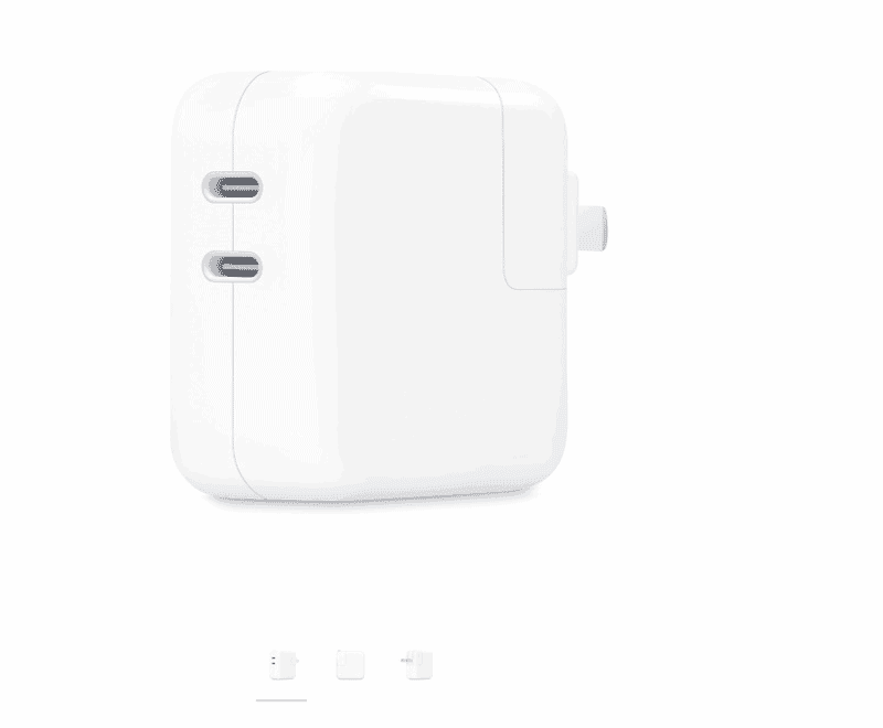 Apple 35W dual-C port charger with cable hit the shelves for $111
