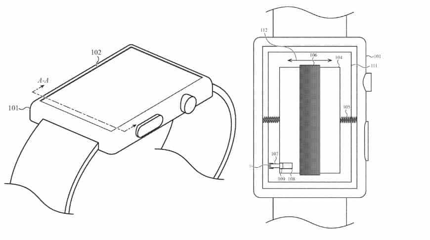 Apple Watch new patent - battery vibration can provide tactile feedback
