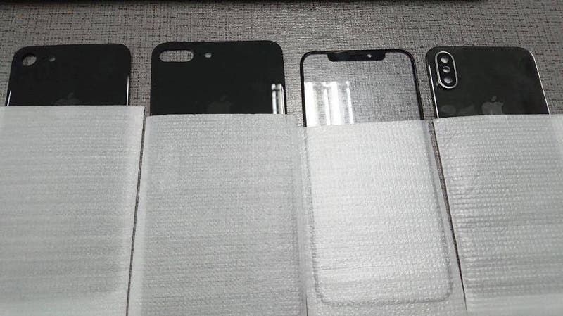 iPhone 8 front and rear panels leaked
