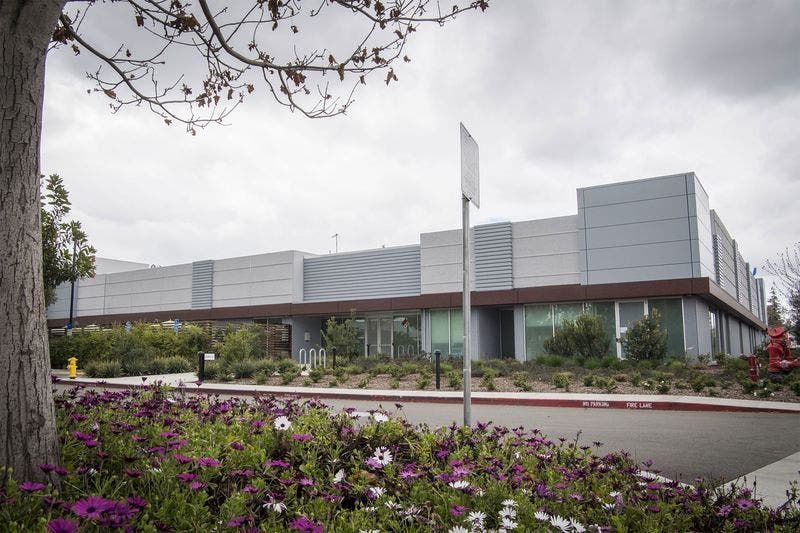 Apple’s screen development and manufacturing facility in Santa Clara, California, on March 15, 2018. Image by Bloomberg
