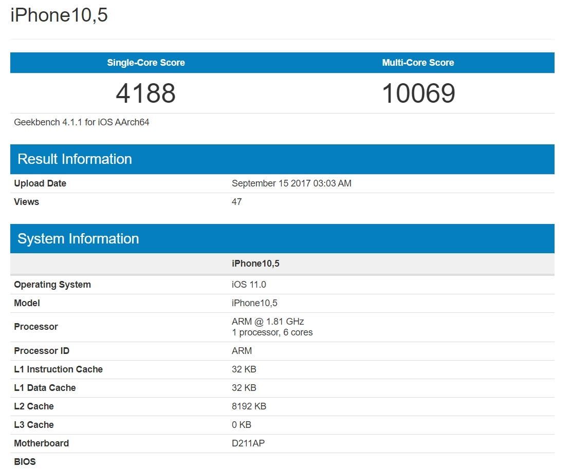 Apple's A11 chipset trumps Android competition in Geekbench