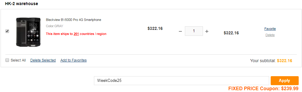 Blackview BV8000 Pro With Tri-Proof Features at $239.99 [Coupon]