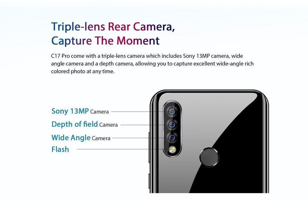 OUKITEL C17 Pro with triple cameras coming soon
