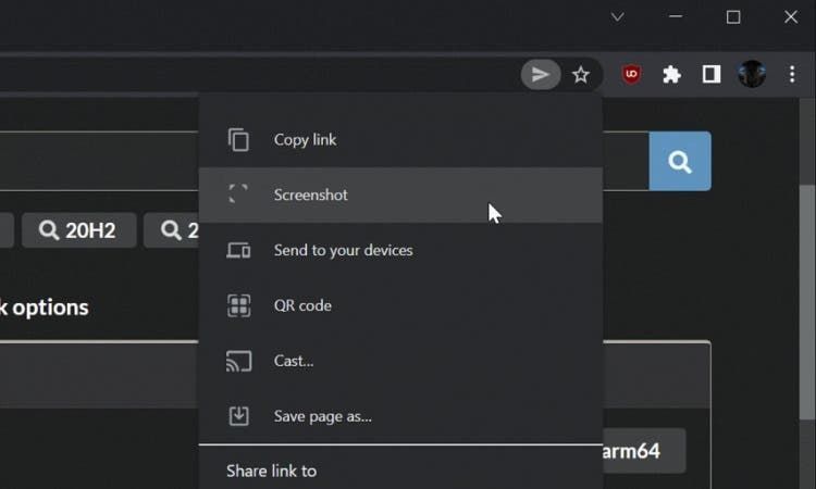 Chrome browser now has a screenshot tool and support for Google Lens