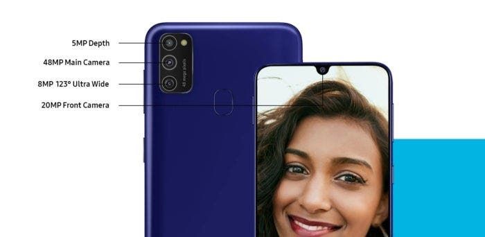 Samsung Galaxy M21 is official with 6,000mAh battery, SuperAMOLED and triple camera