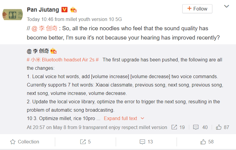 Xiaomi Bluetooth Air 2s headset gets a major upgrade