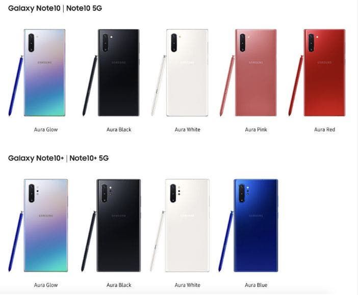 Samsung Galaxy Note 10 and Note 10 Plus Are Official