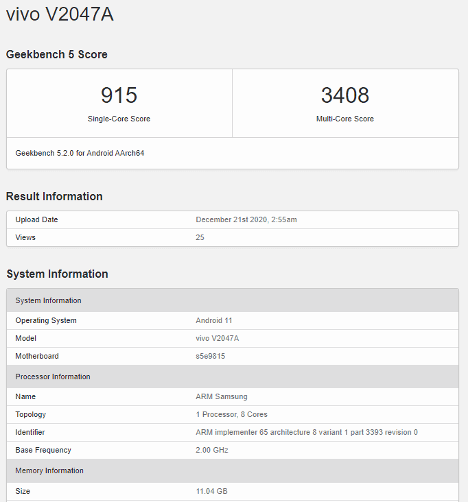 Vivo X60 Series Latest GeekBench Score & Launch Info