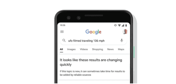 Google Will Notify About Not Reliable Search Results