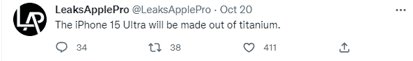 iPhone 15 Pro will not use an 8P lens - Ultra model to use a periscope lens