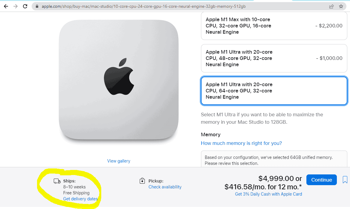 How Long Are You Ready To Wait For Apple Mac Studio To Ship?